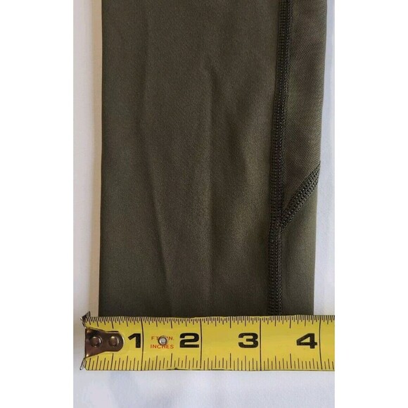 Aerie Offline Goals Hi Rise Long Inseam Olive Green Leggings With Pockets Sz XS - Picture 7 of 10